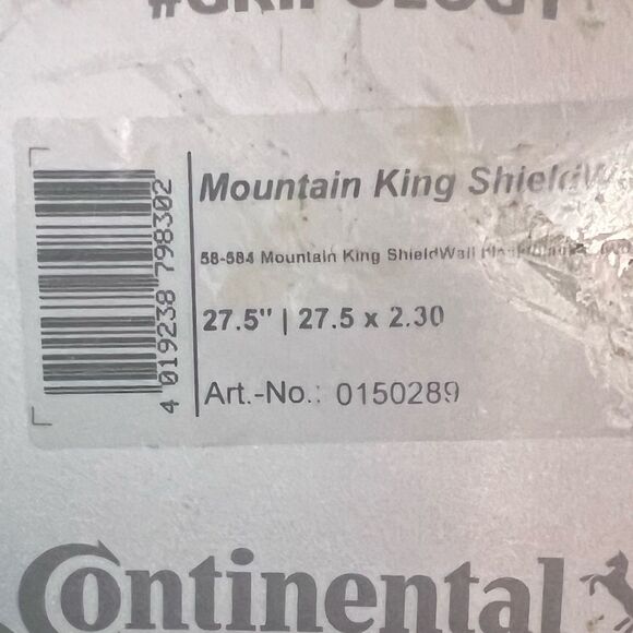 Continental Mountain King ShieldWall TR 27.5" Tires - Width: 2.3", Tubeless. New - Picture 2 of 10